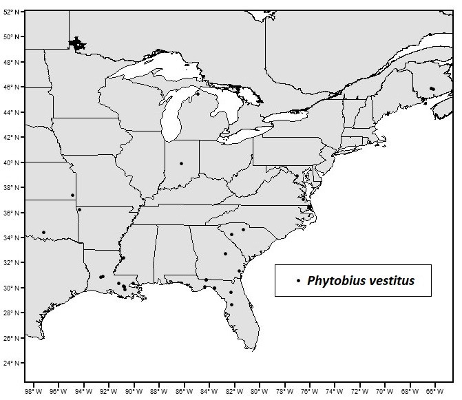 Figure 4 Distribution of Phytobiius vestitusjpg